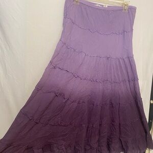 Derek Heart Lavender Ombre Maxi Skirt